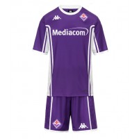 Fotballdrakt Barn Fiorentina Hjemmedraktsett 2025-26 Kortermet (+ Korte bukser)